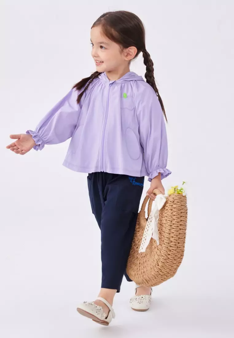 Graphic Print Zipper UV Protection Hoodie Jacket