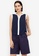 ZALORA WORK navy Contrast Panel Top 4ACD3AACCBA42AGS_1