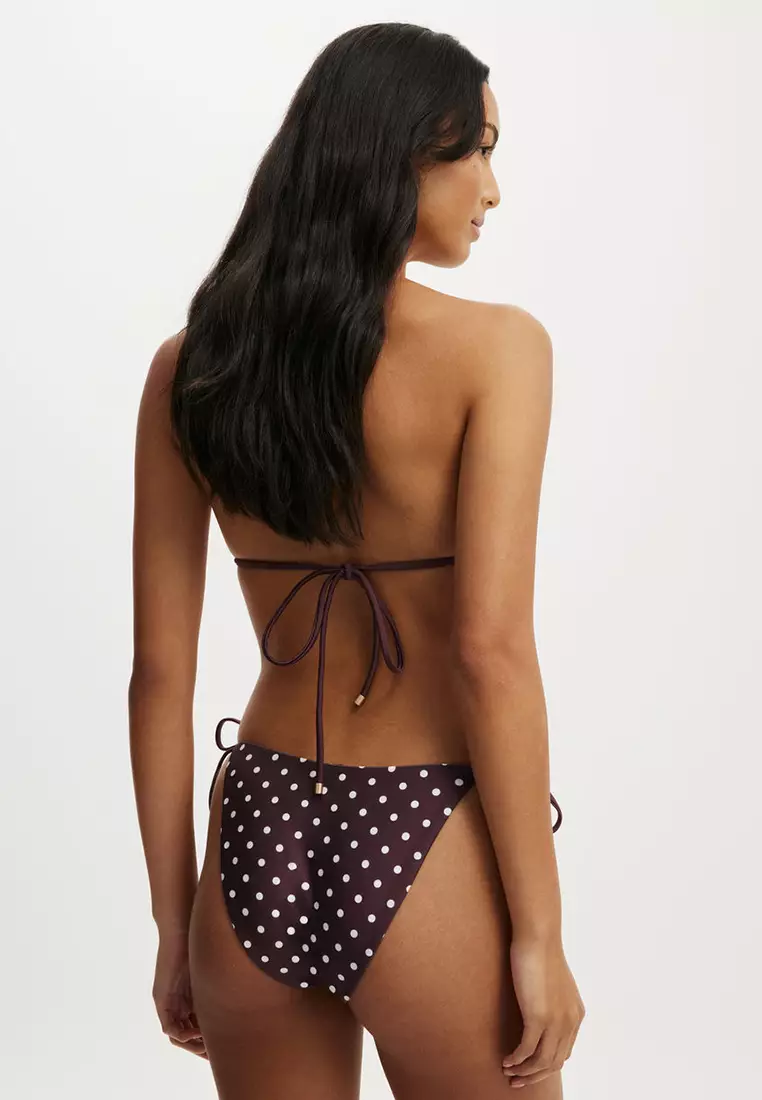String Tie Side Cheeky Bikini Bottom