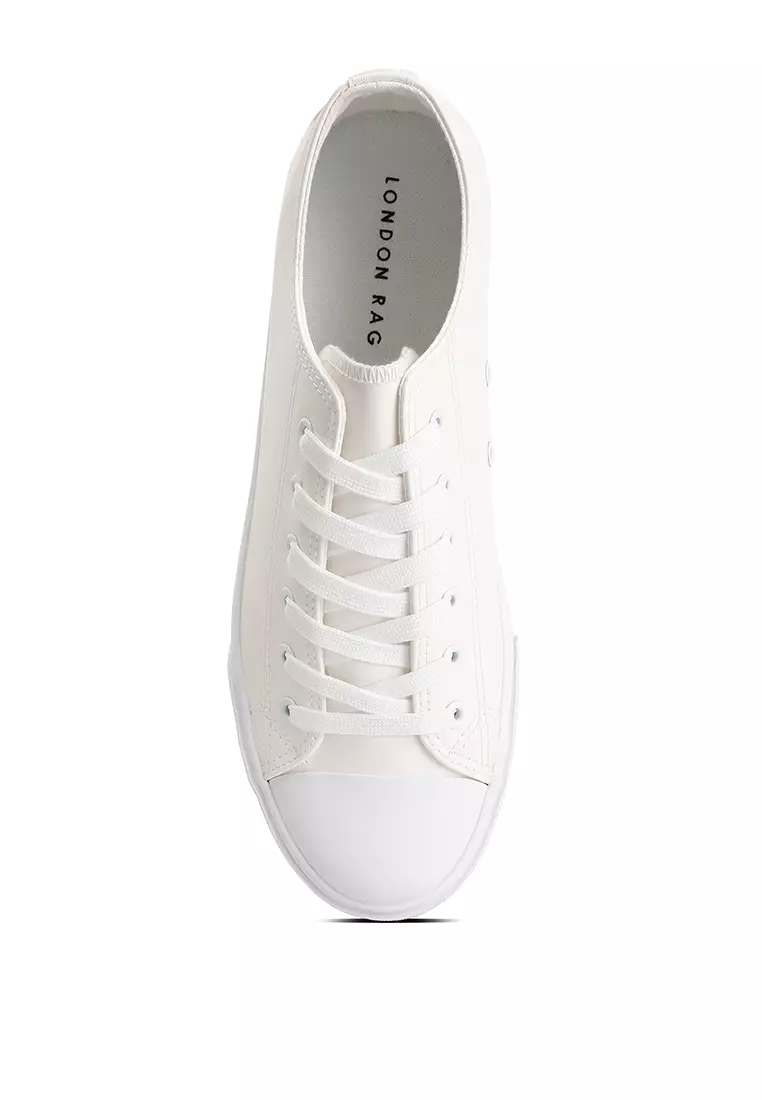 White lace up best sale trainers