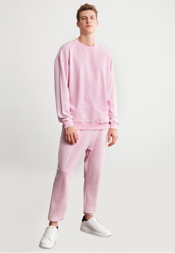GRIMELANGE pink Marshall Men Pink Sweat suit B9318AAFCD0682GS_1