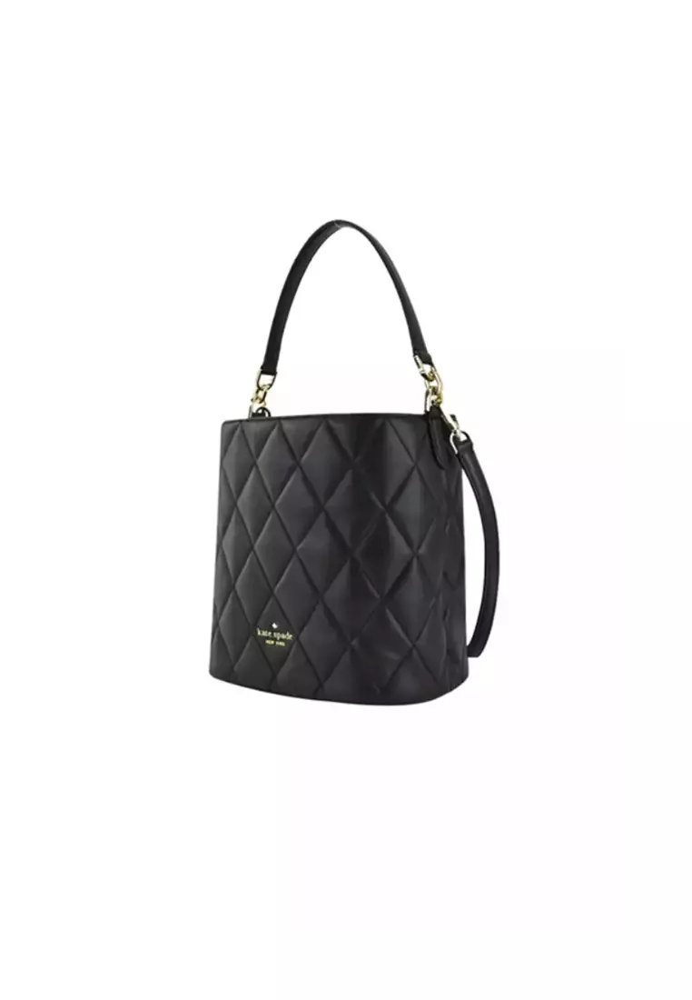Quilted discount bucket bag