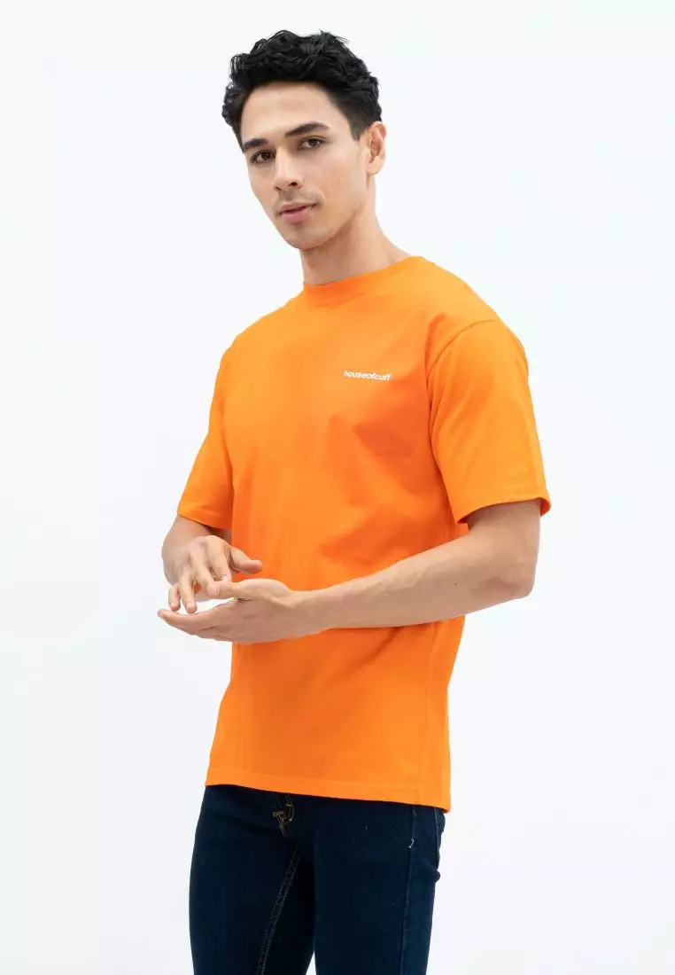 Houseofcuff T-shirt Kaos Motif Peta Indonesia Pendek Jingga Size S-4XL