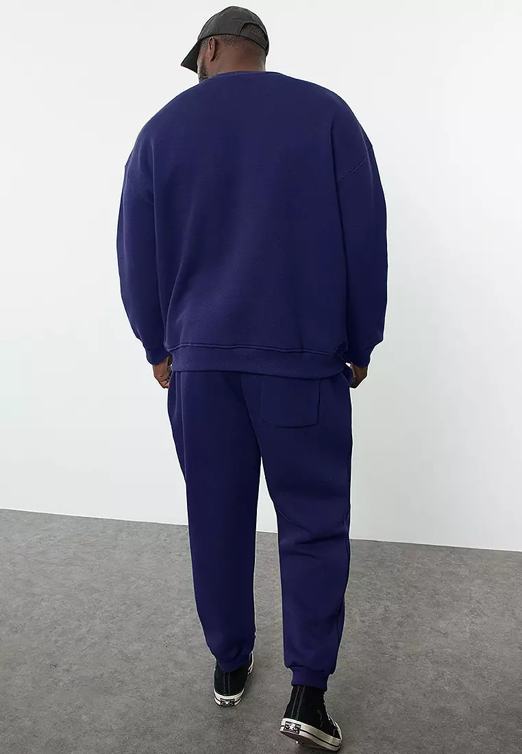 Plus Size Sweatshirt and Sweatpants Set