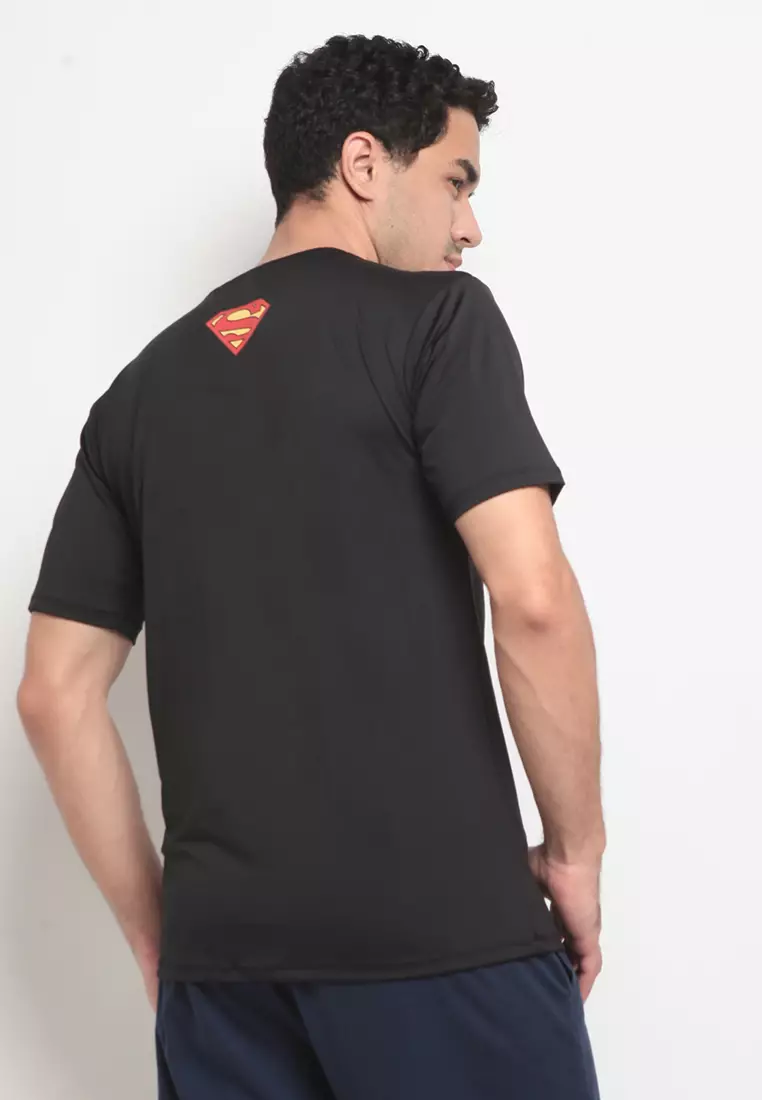 Sports Tees Superman Plate Black