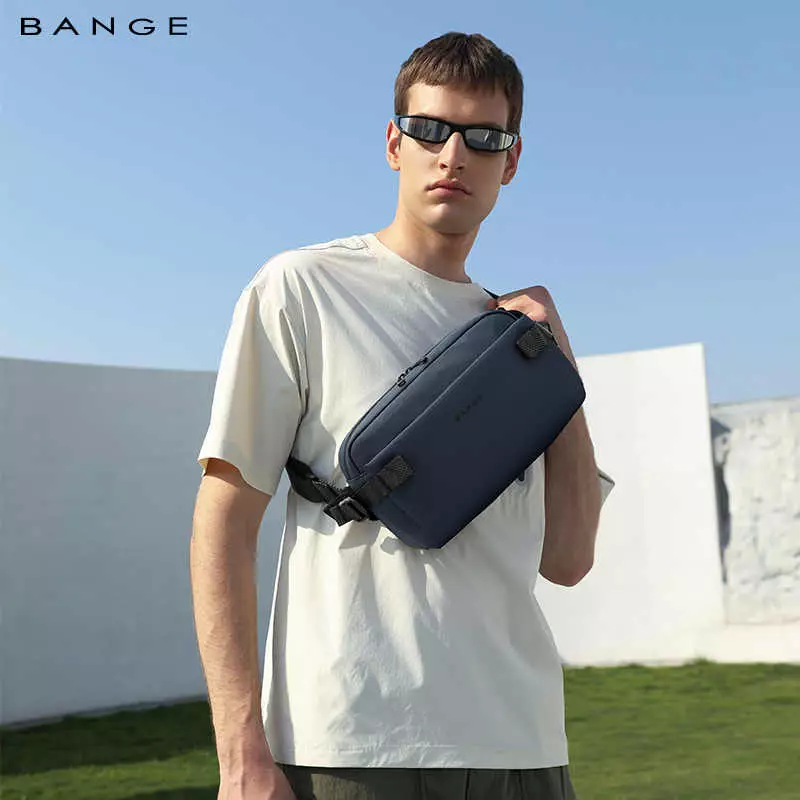 Bange BG7837 Tas Selempang Pria Crossbody Sling Bag - NAVY