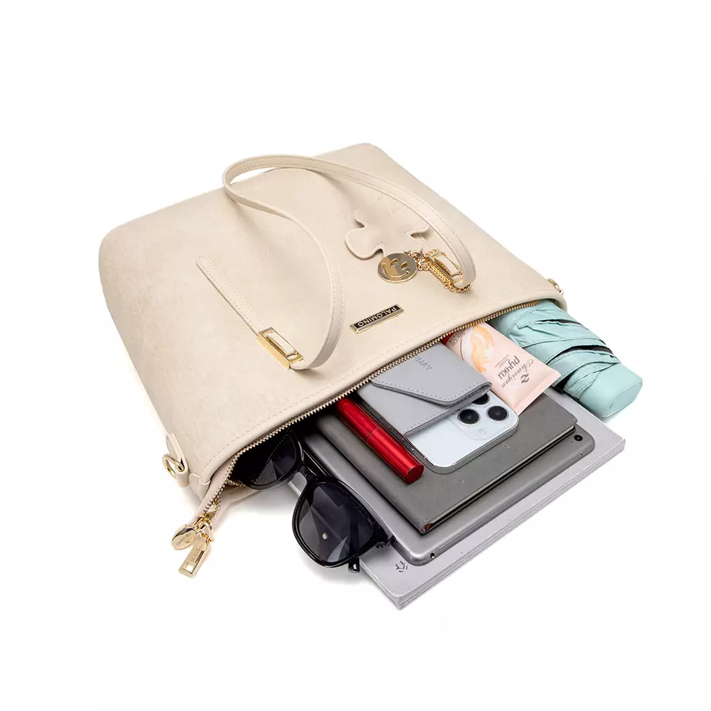 Palomino Belmora Totebag Wanita Warna Cream