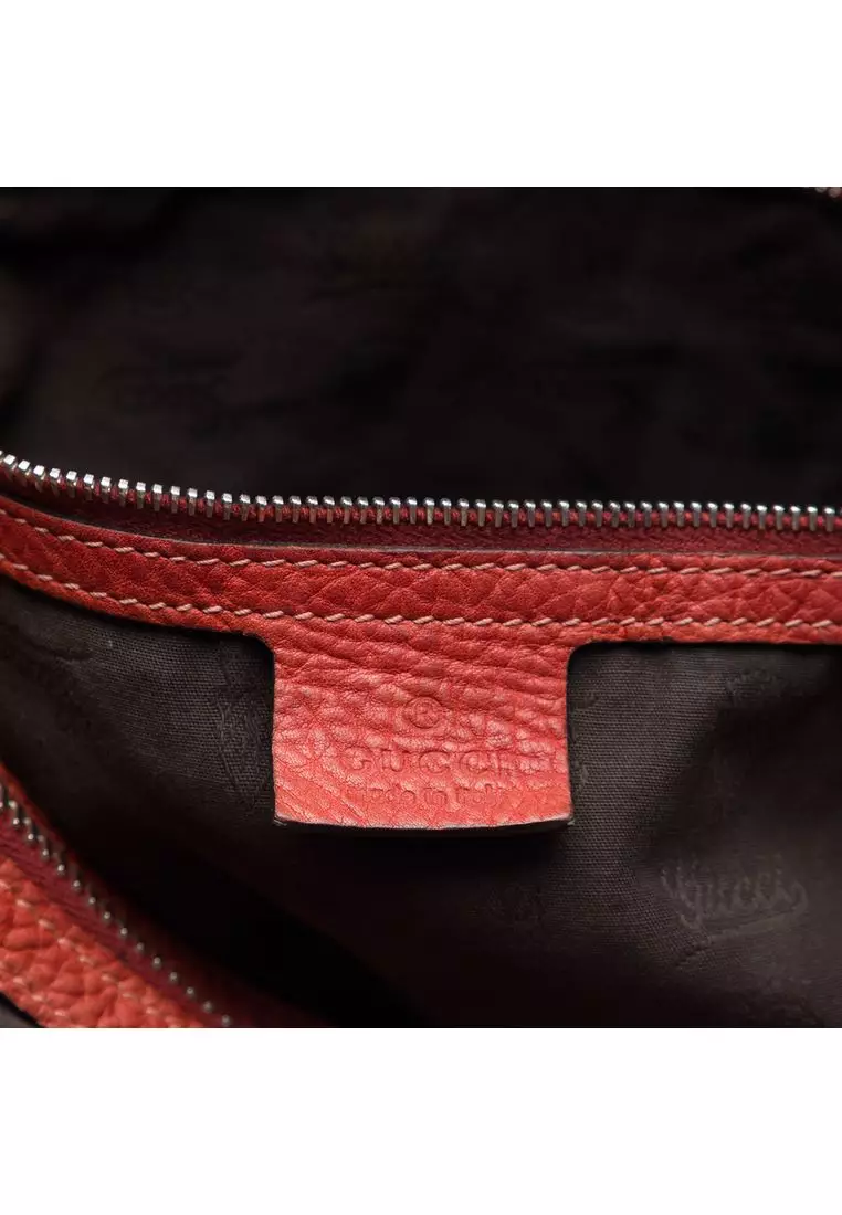 Pre-Loved Gucci Medium Gg Canvas Bamboo Libeccio Tote