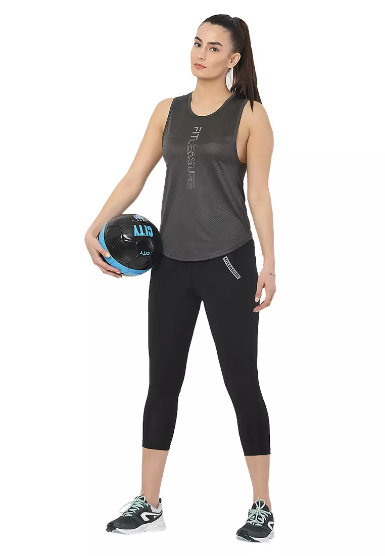 Pelatihan/Lari Tank Top Abu-abu