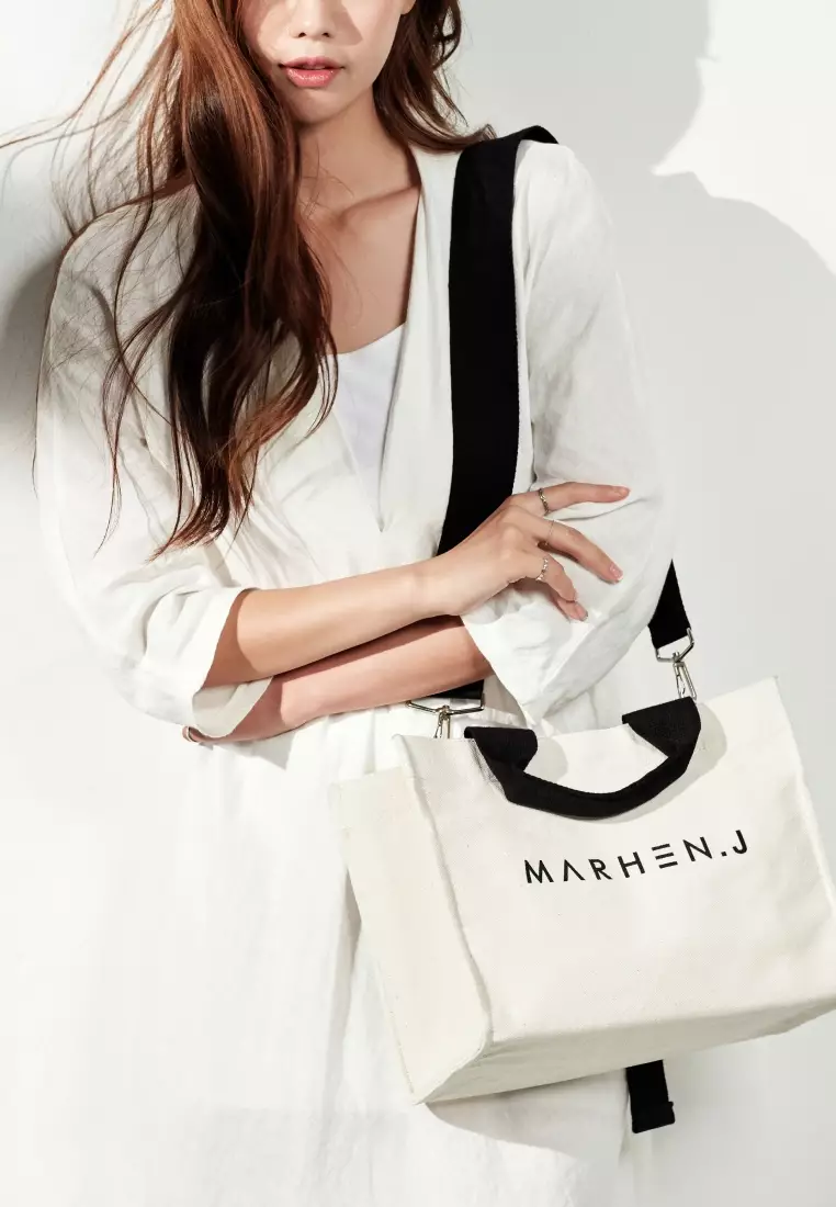 RICO Canvas Crossbody Bag Ivory