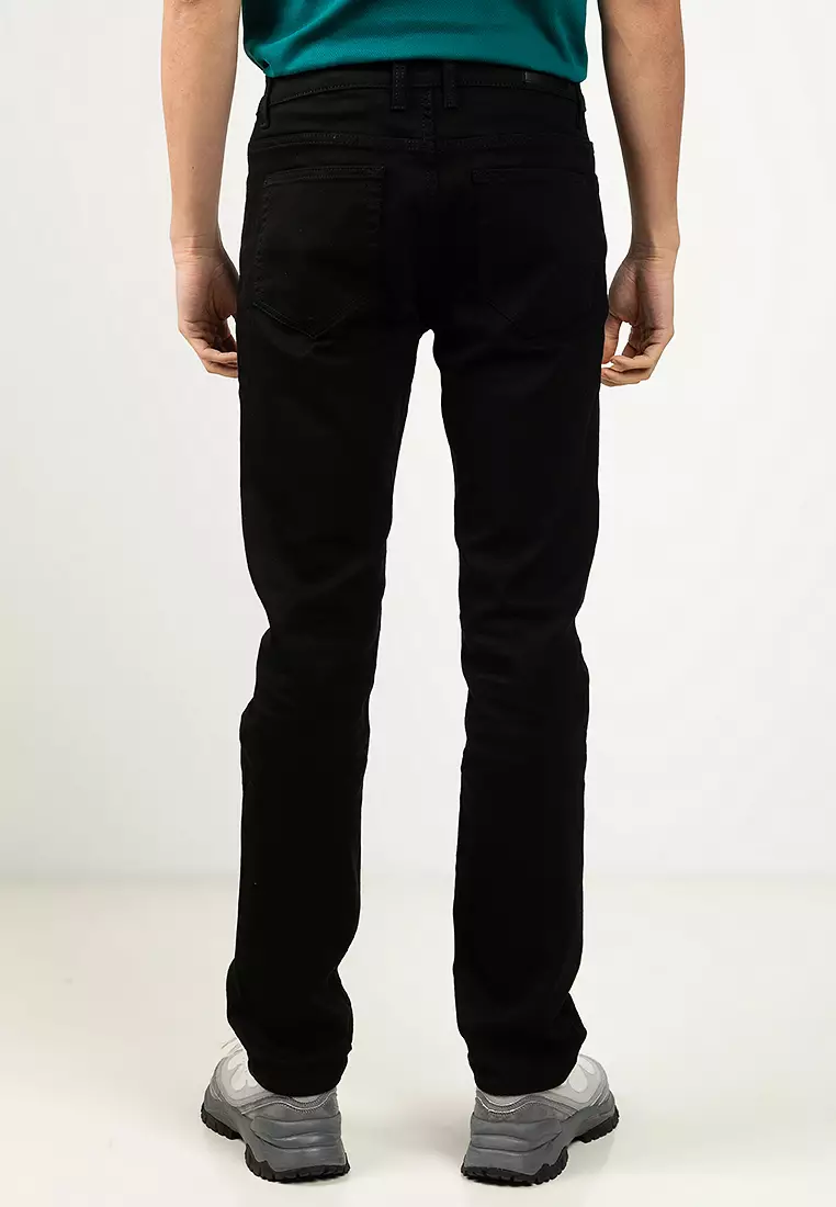 Stretchable Slim Fit Black Jeans