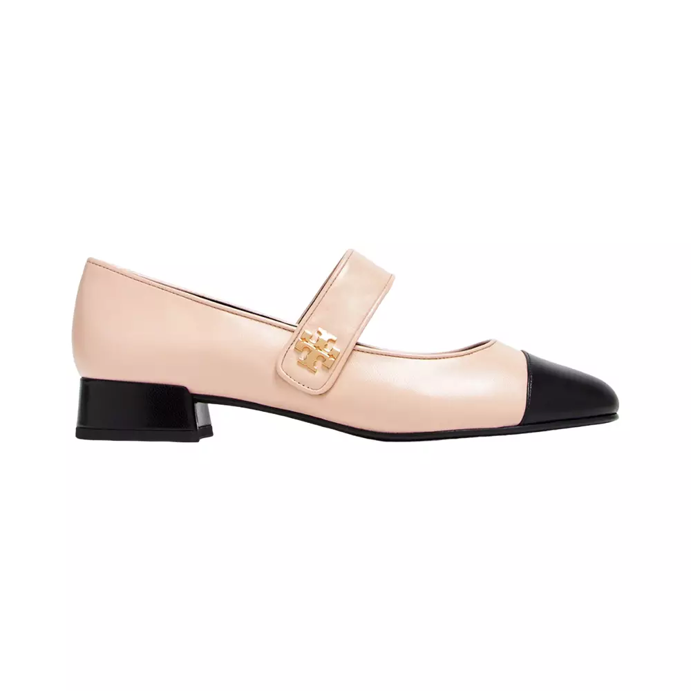 Cap-Toe 25 Mary Jane Heel Ballet Pink Black
