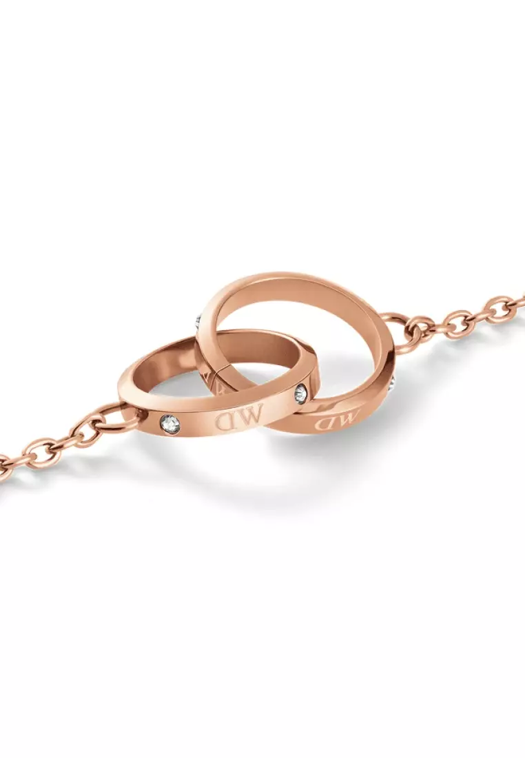Classic Lumine Unity Necklace Rose gold - Crystals Stainless steel Necklace for women and men - Jewelry collection - Unisex