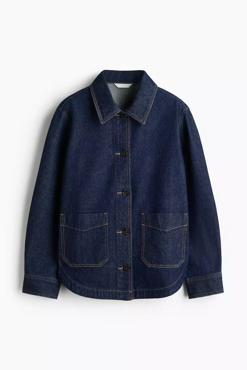 Denim shacket