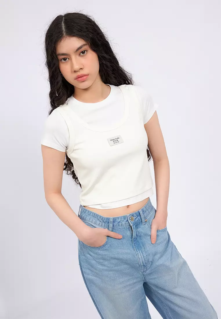 Double Layer Short Sleeve Top