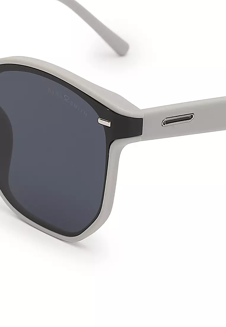 Unisex Fashion Sunglasses - White Mud Grey