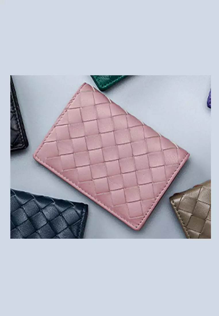 Weave Sheepskin Card Holder Purse JW AN-8822