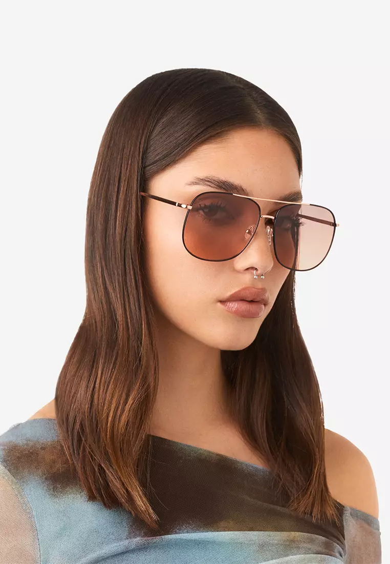 HAWKERS Black Buganvilla Swag Sunglasses For Men And Women, Unisex. Official Product Designed In Spain
