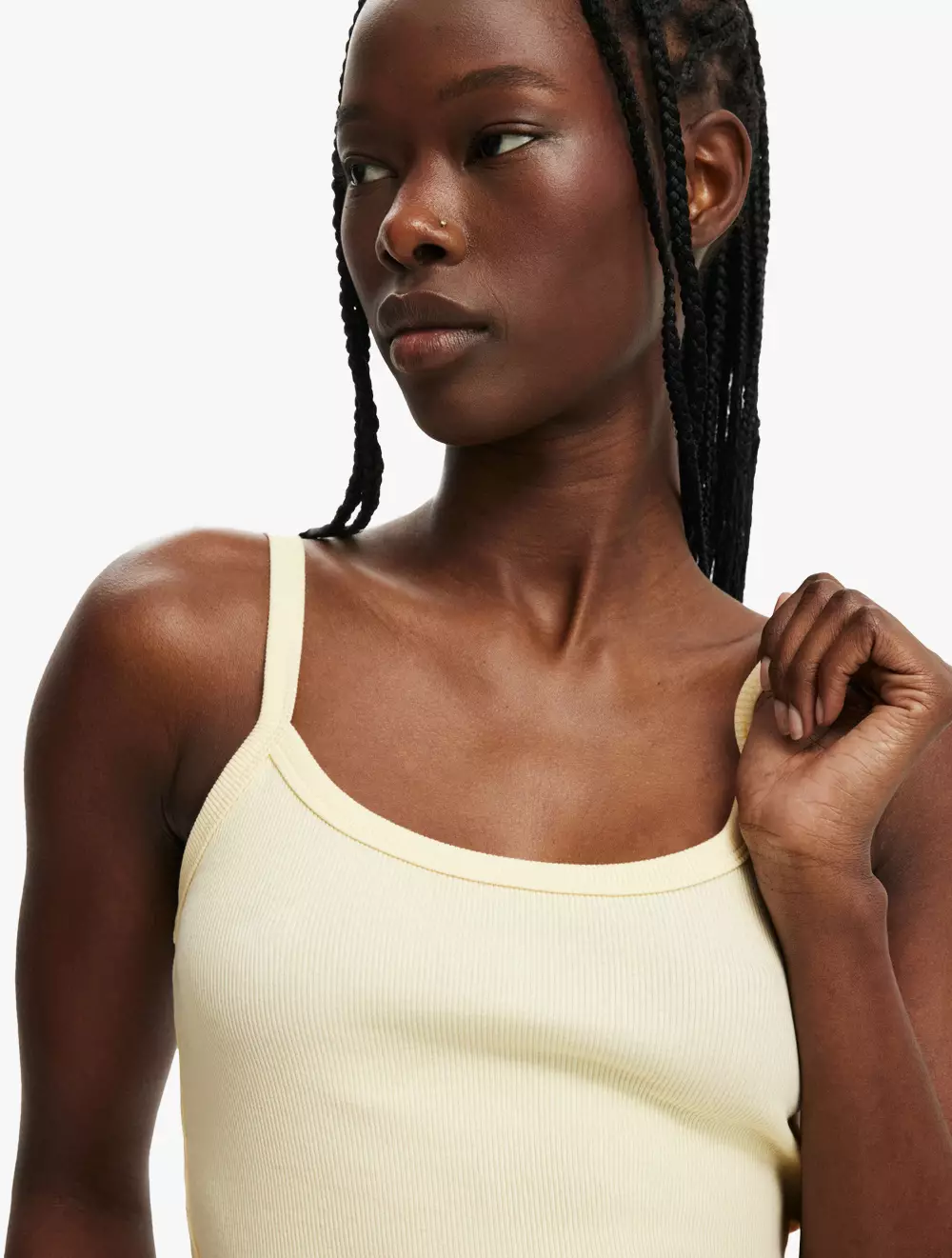 COTTON ON - ATASAN - GOLDIE RIB SCOOP CAMI