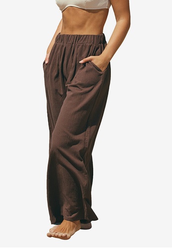 Cotton On Body brown Relaxed Beach Pants 757DCAA6D00925GS_1