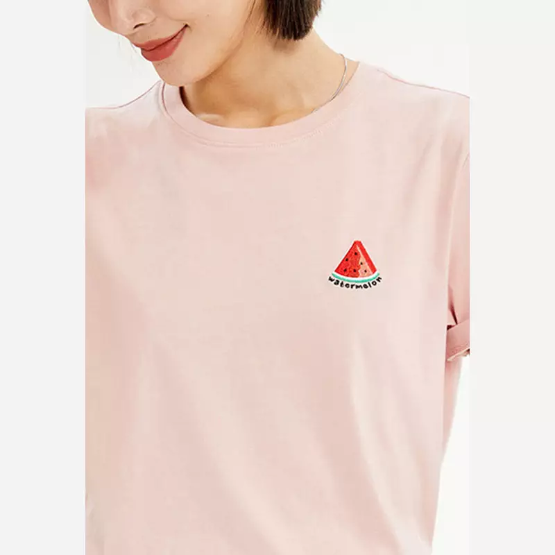 Giordano Women's (Online Exclusive) Beau Monde Embroidery Tee 1332432102