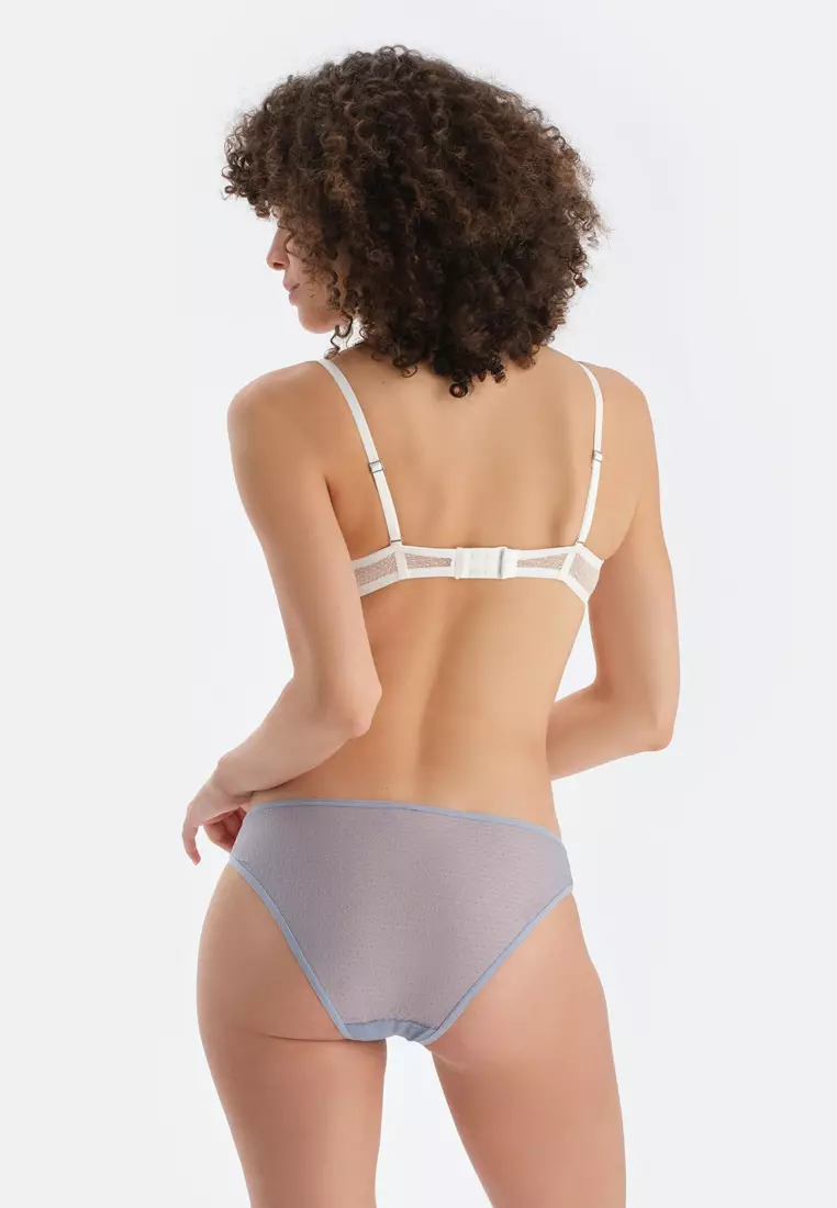 Ice Blue Briefs, Geometric, Briefs, Underwear for Women