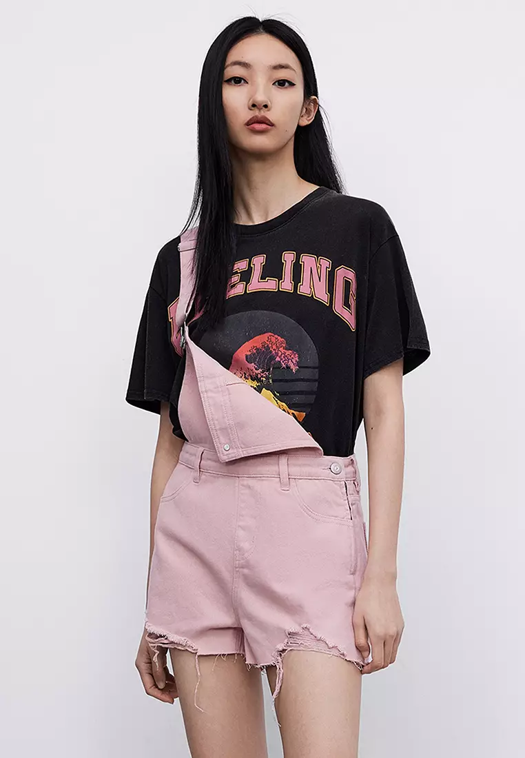 Pink short overalls cheap