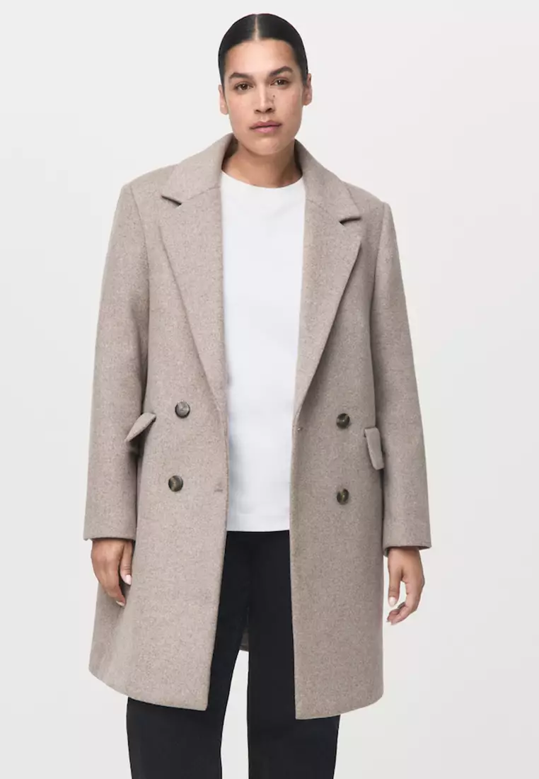 Double-Breasted Wool Coat
