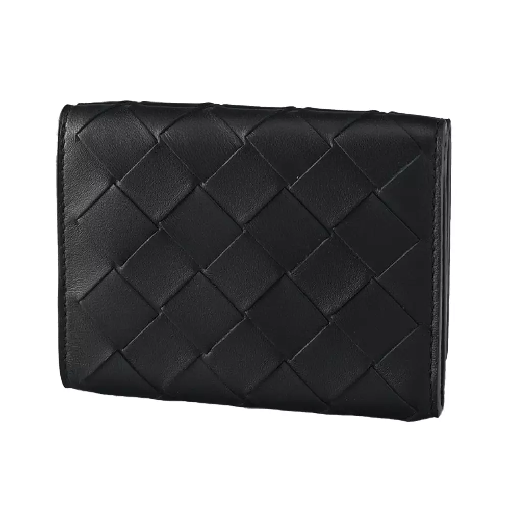 Jual BOTTEGA VENETA Intrecciato Trifold Folding Wallet with Coin