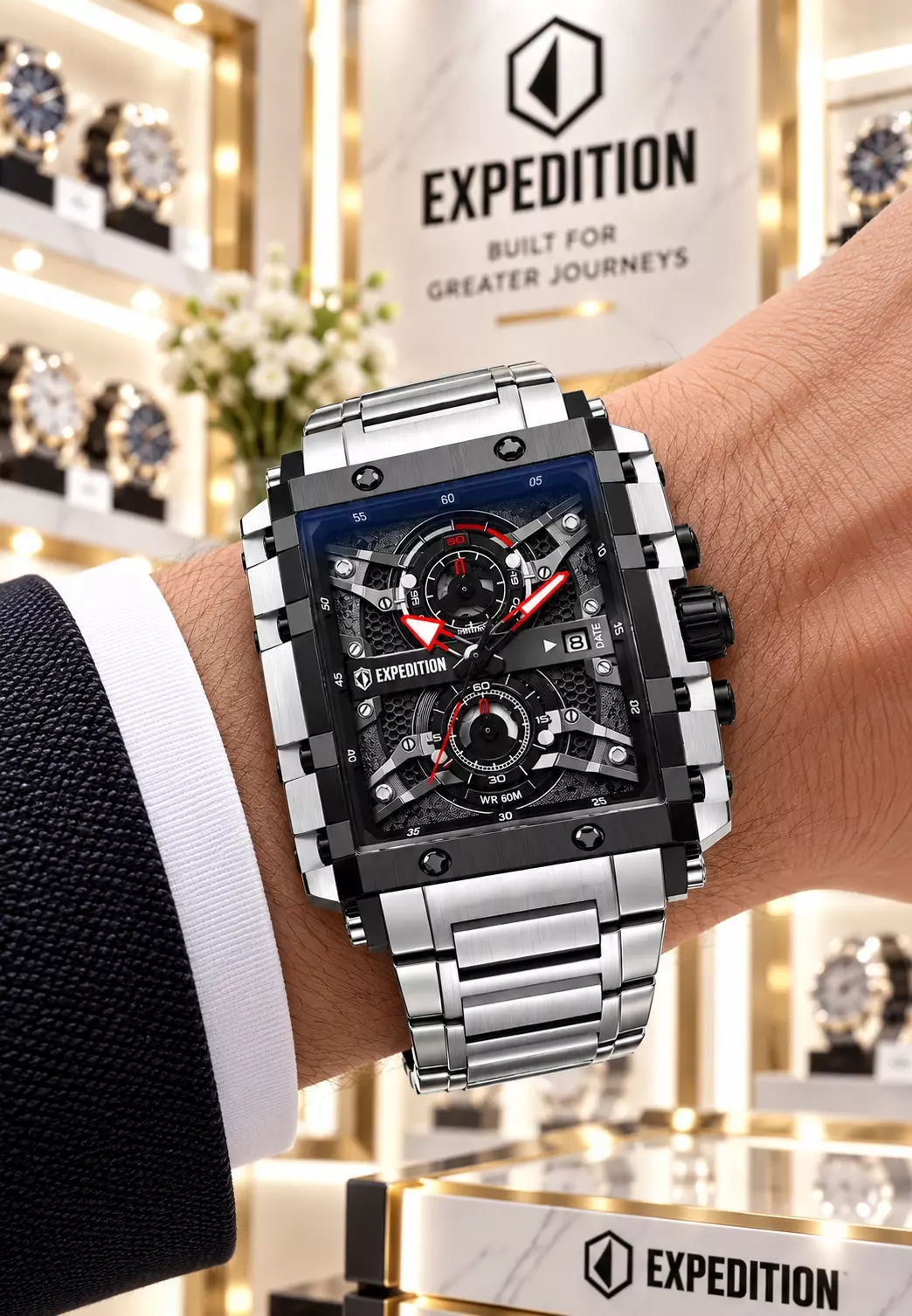 Jual Expedition Expedition - Jam Tangan Chronograph Pria - Black Dial ...