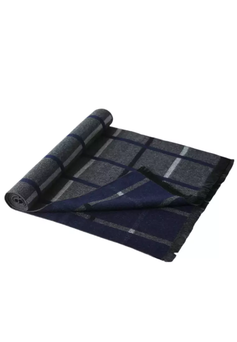 Men's Warm Scarf for Autumn and Winter - Thick Korean Style Long, Versatile Scarf