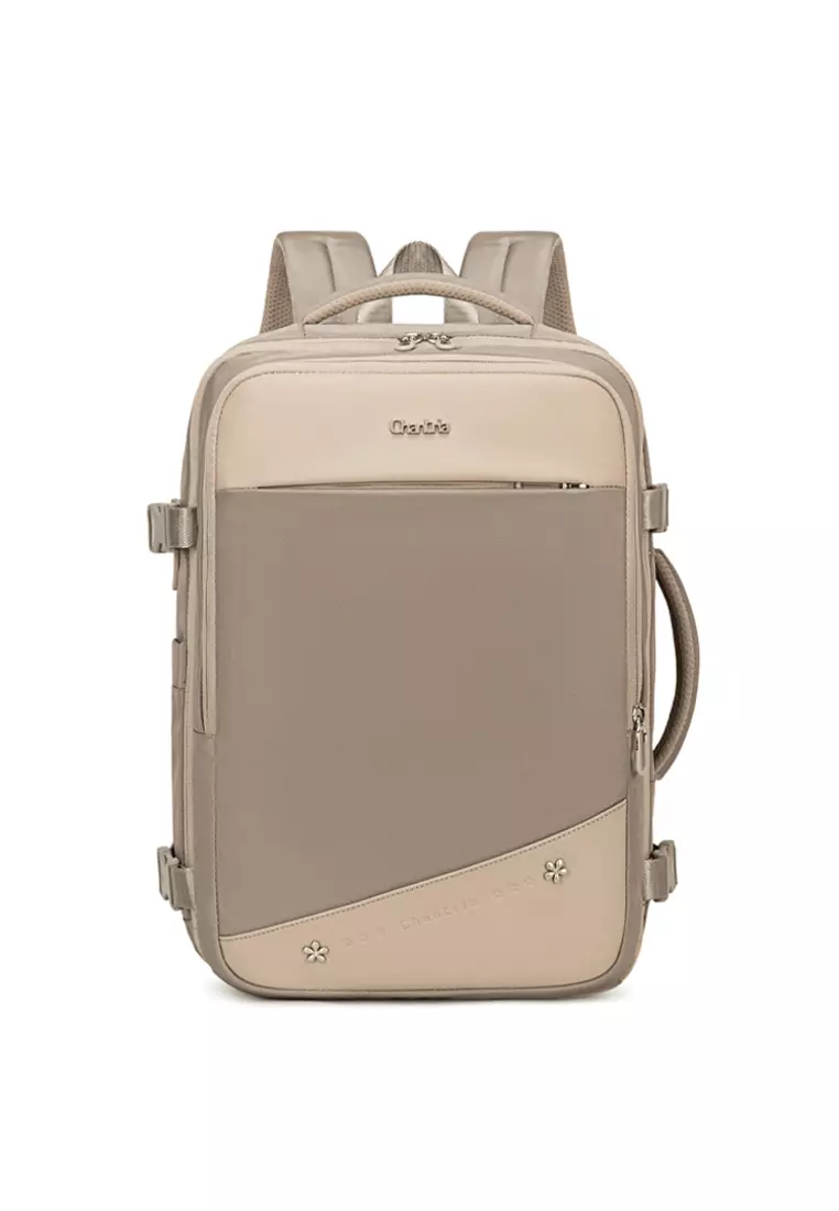 Multi Functional Business Travel USB Port Two Top Handle Backpack for Women