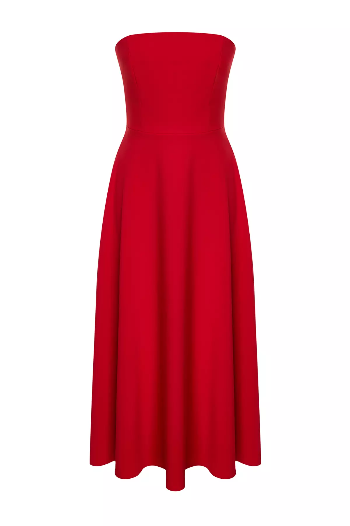Strapless Midi Dress