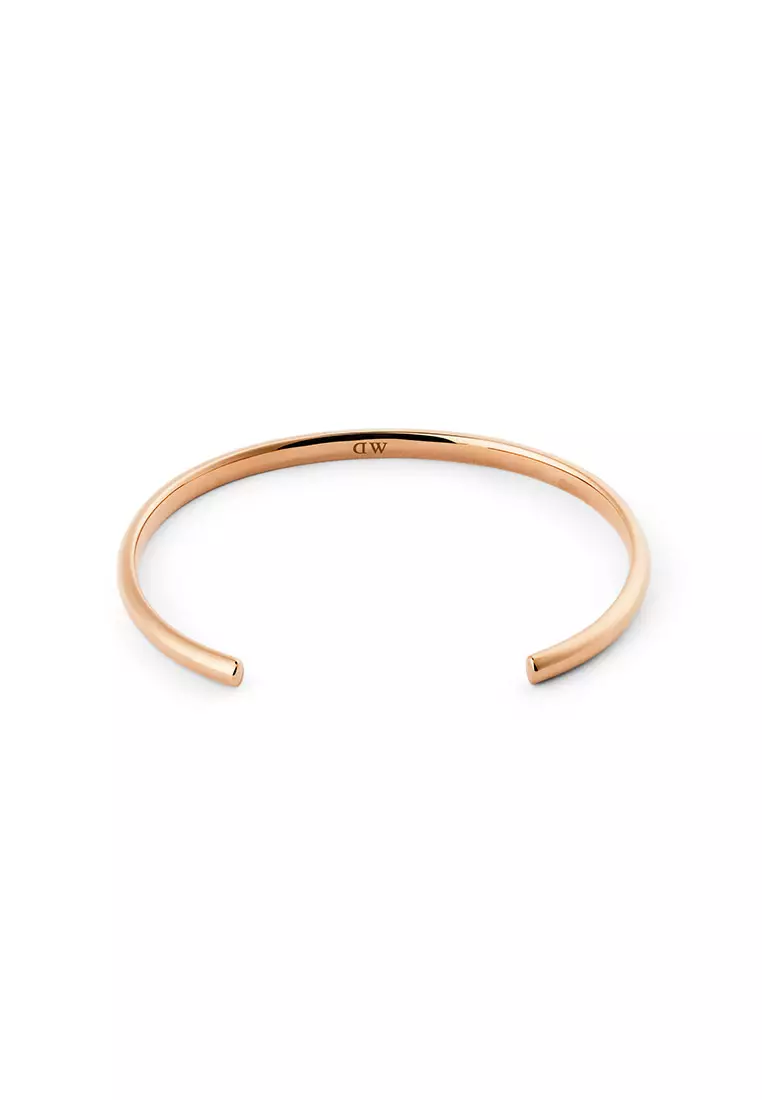 Classic Arch Cuff Rose Gold 4mm - Unisex Bracelet for women and men stainless steel Bracelet DW Official Authentic Original