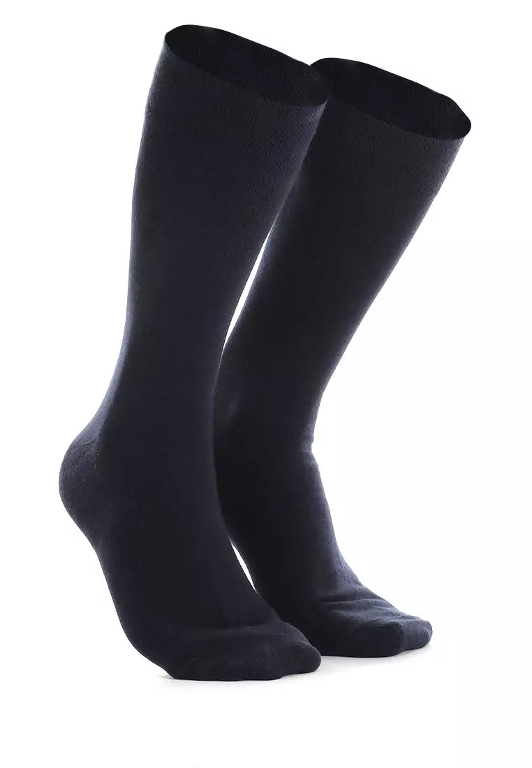 Seish Kaos Kaki Panjang Pria Wanita Pliable Stocking Footwear Material Cotton ORIGINAL - Dark Navy