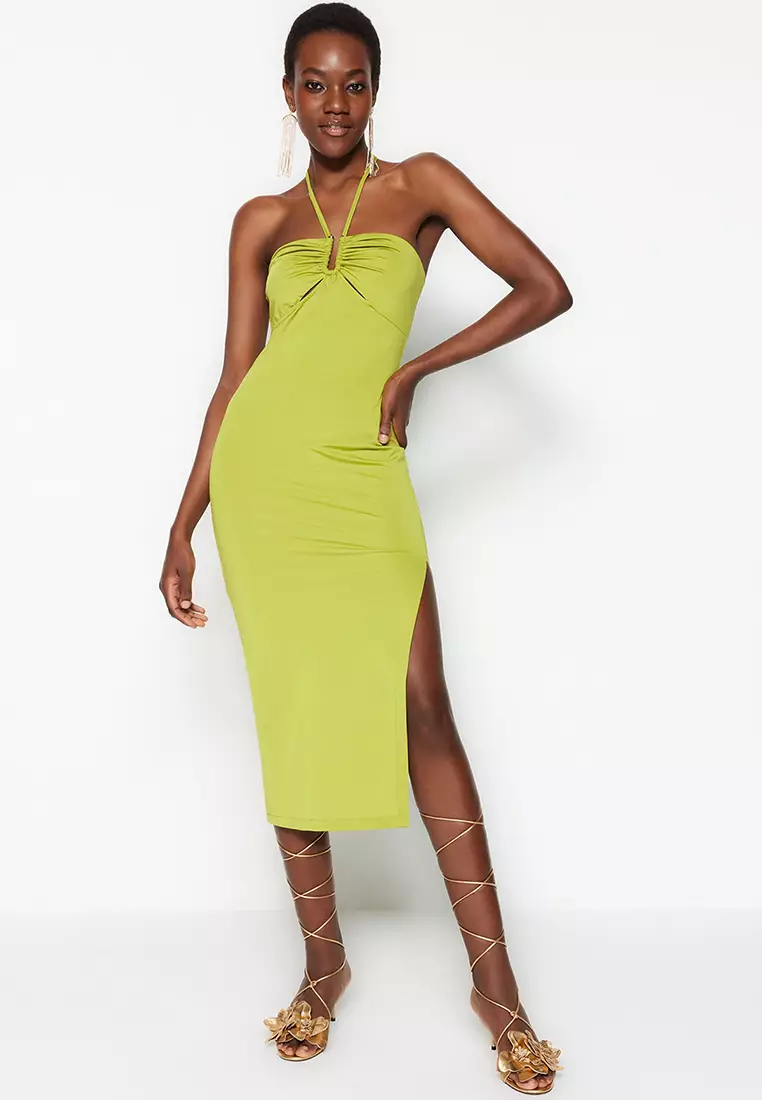 Halter neck dresses online sales