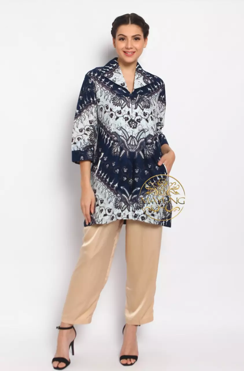 Tunik Batik Gelung Biru