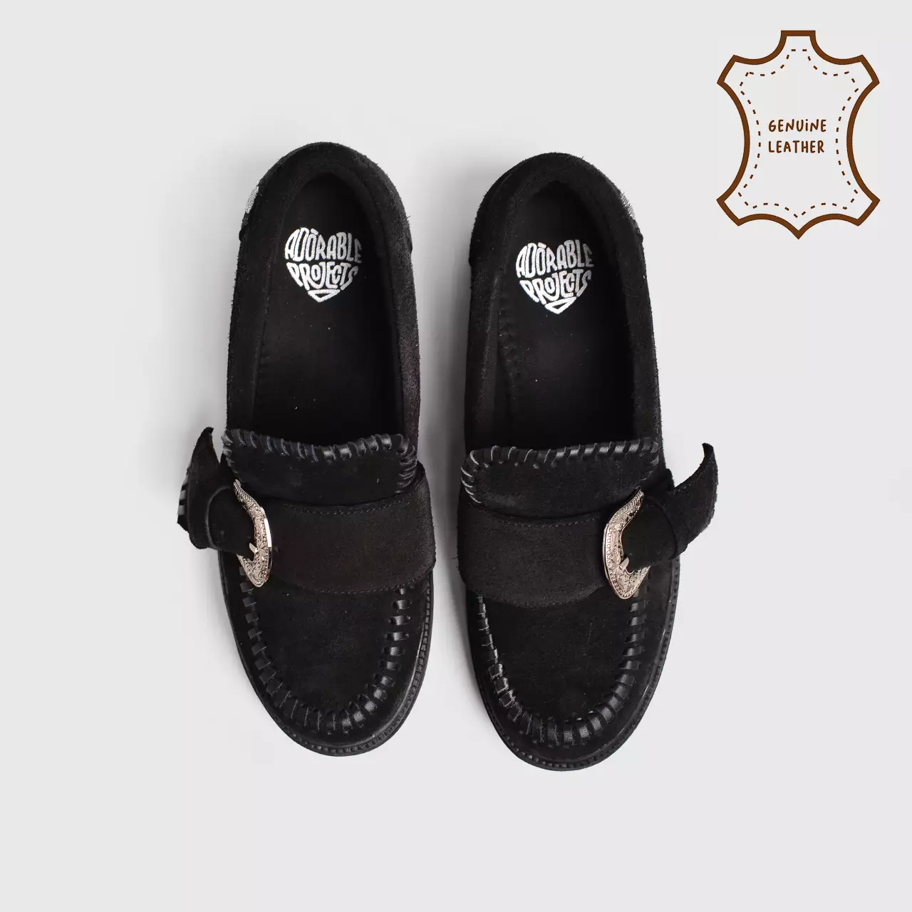 Tyla Loafer Genuine Suede Black