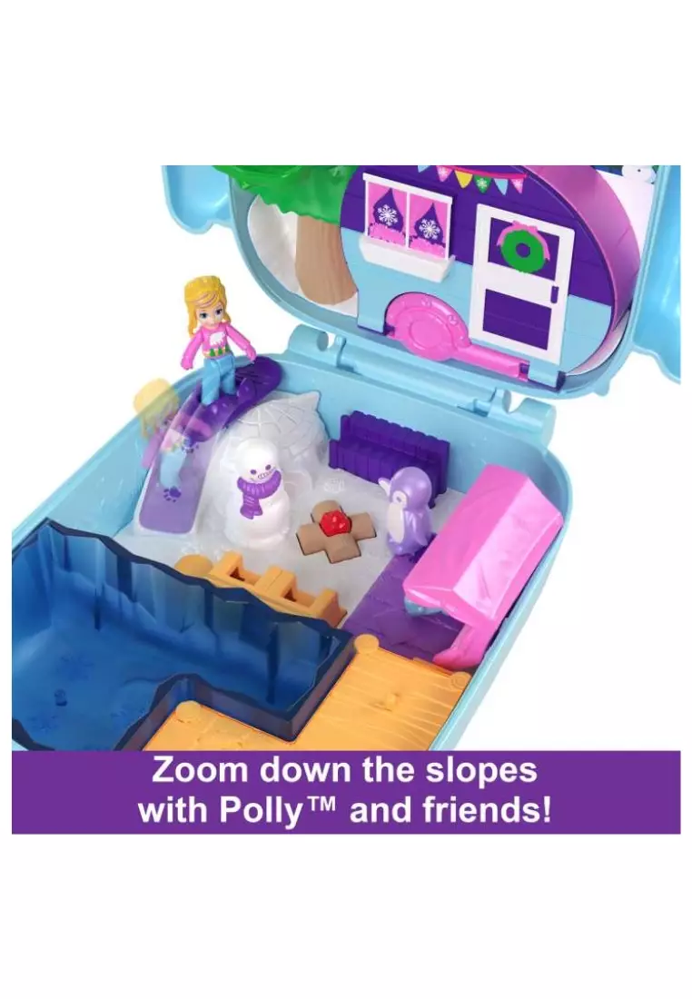 Buy Polly Pocket Polly Pocket Dolls And Playset, Pajama Party Snowy ...