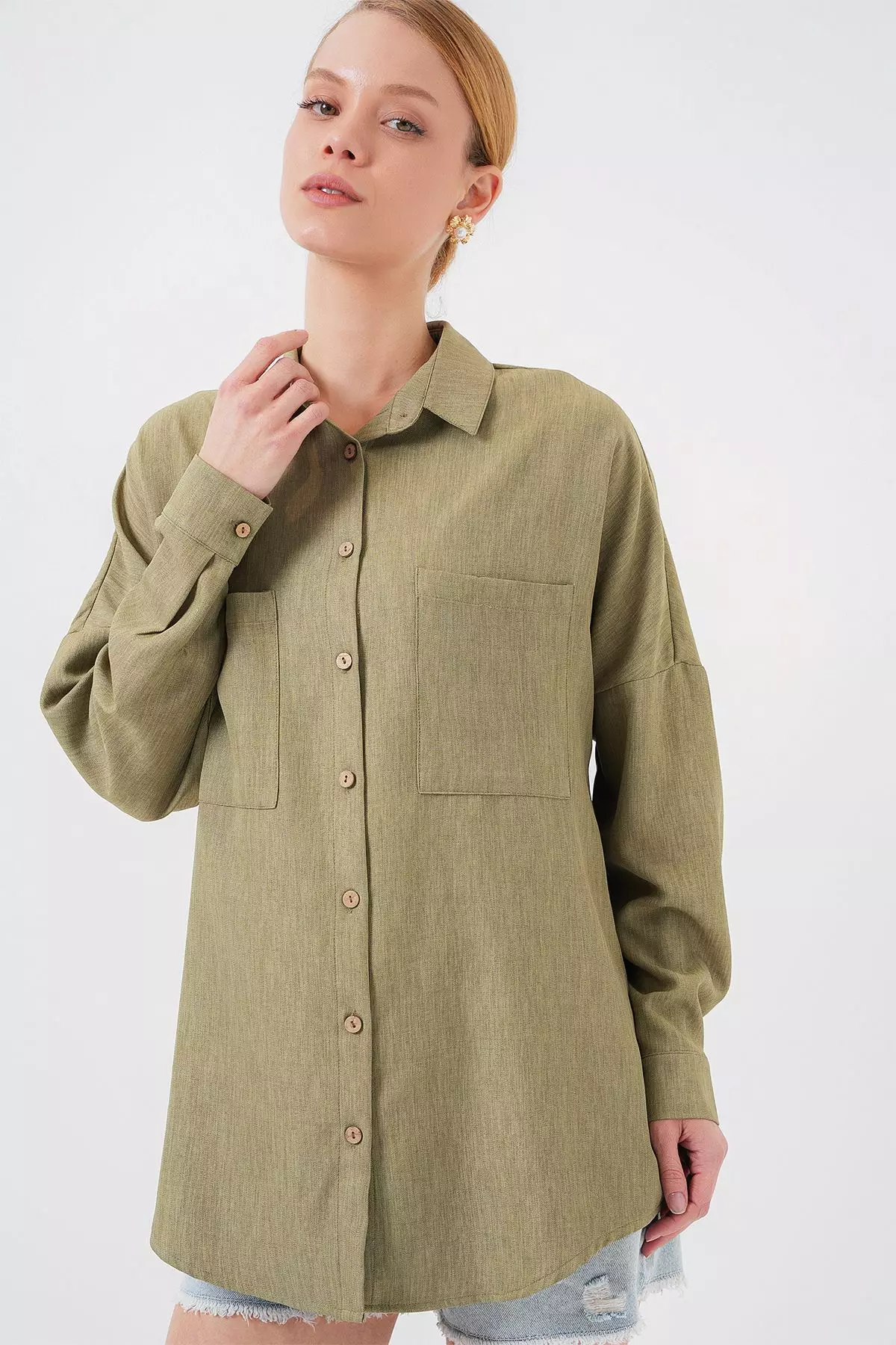 Oversized Linen Shirt