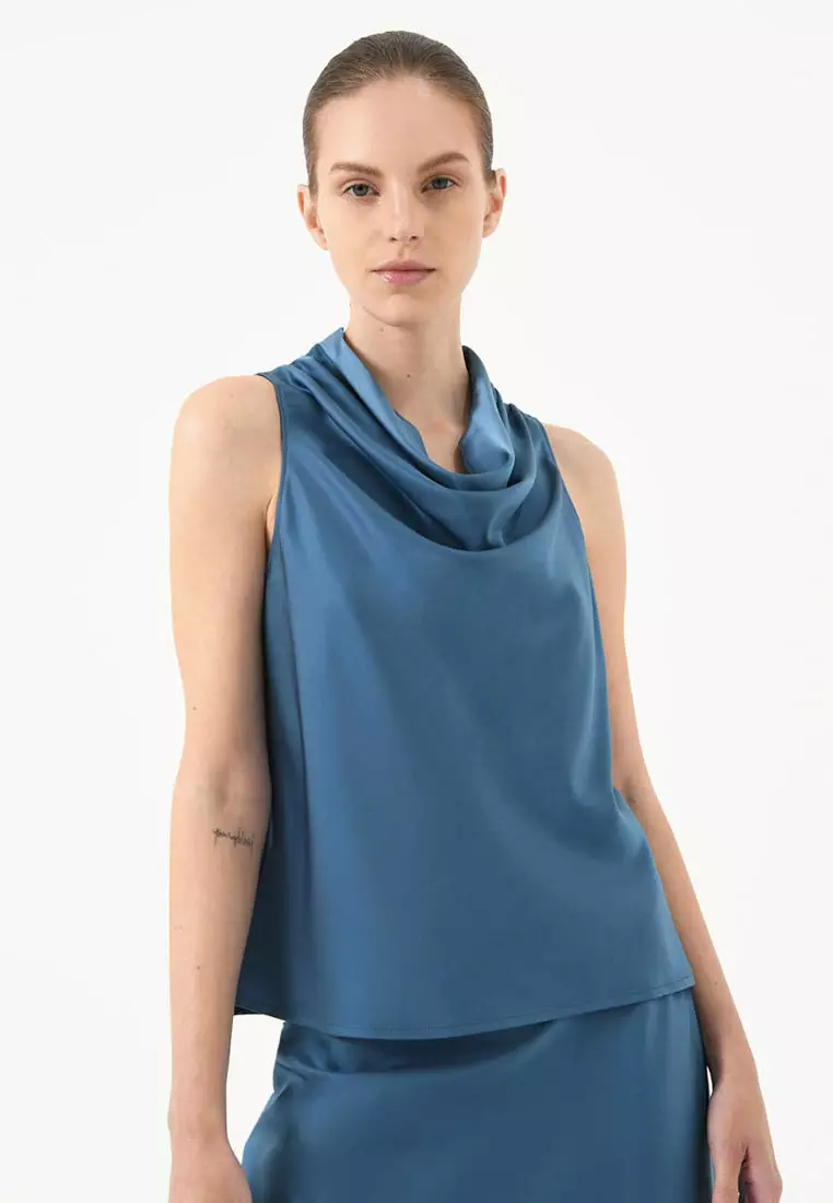 FORCAST Staria Cowl Neck Top
