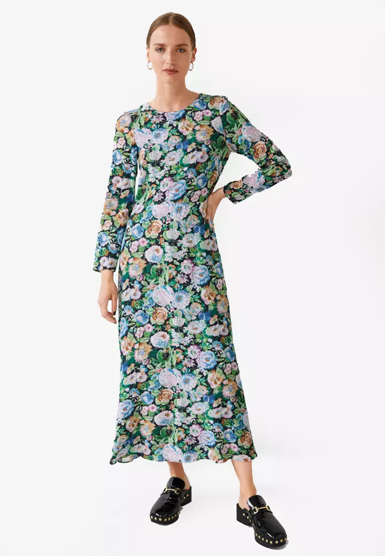 open back midi dress other stories &amp; Other Stories + Open Back Midi Dress