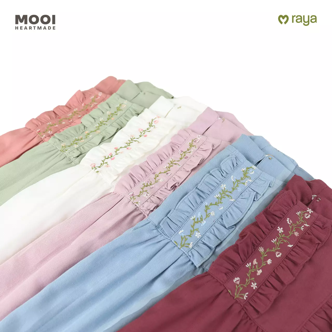 Mooi Dress Anak Gamis Anak Perempuan Raya Collection Larissa Dress - Clary Sage