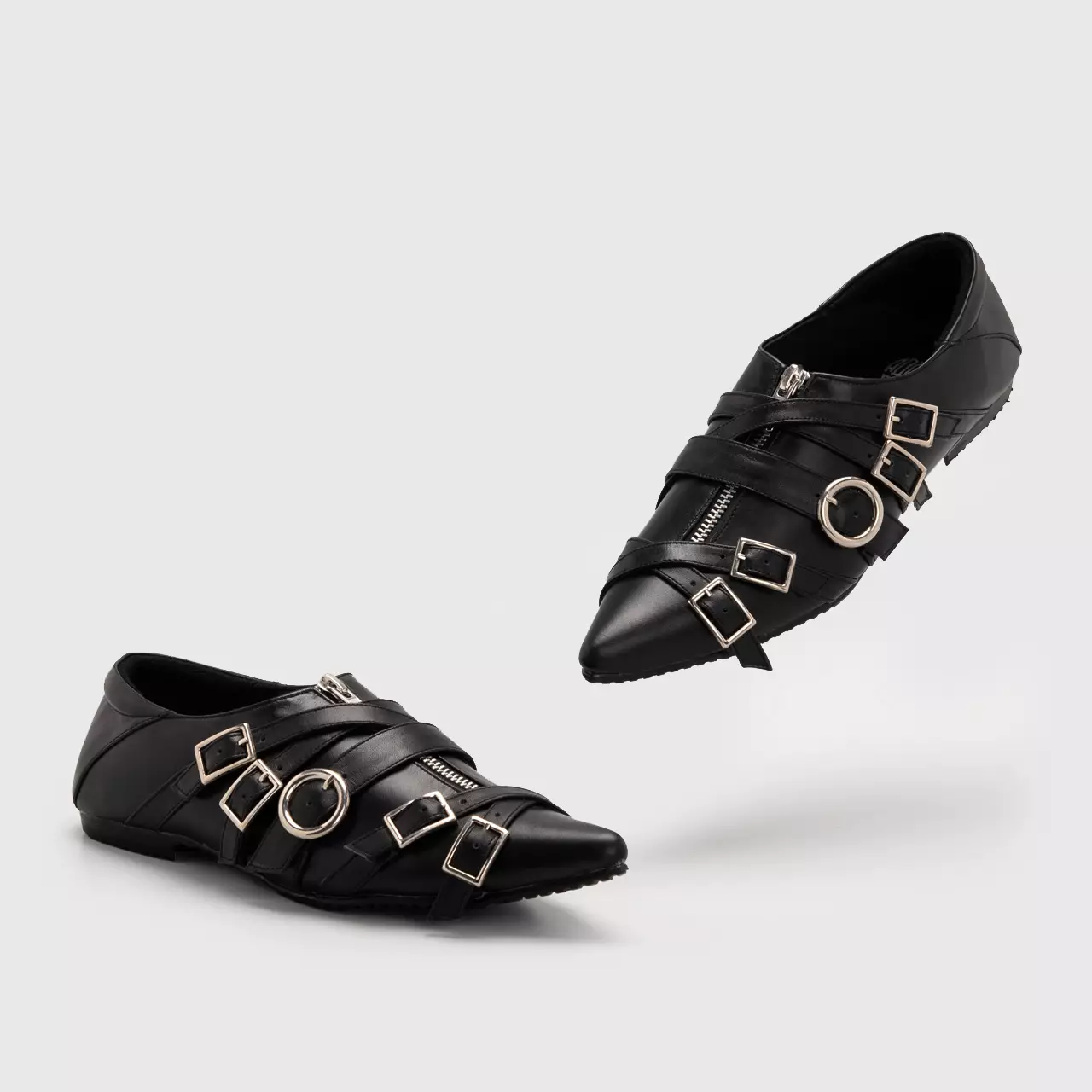 Adorable Projects - Difara Flat Shoes Genuine Leather Black - Sepatu Wanita