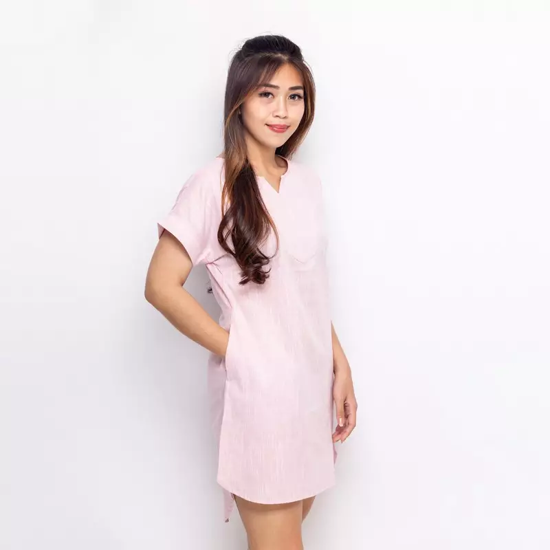 Kanin Shirt Dress In Pink