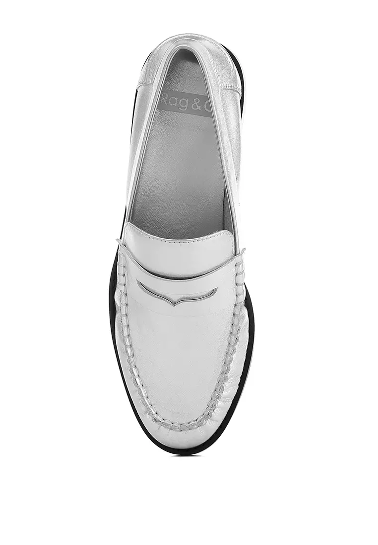 Sepatu Kulit Asli Perak