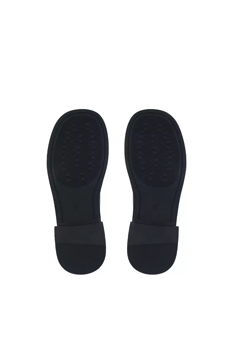 Black Mod Line Loafers