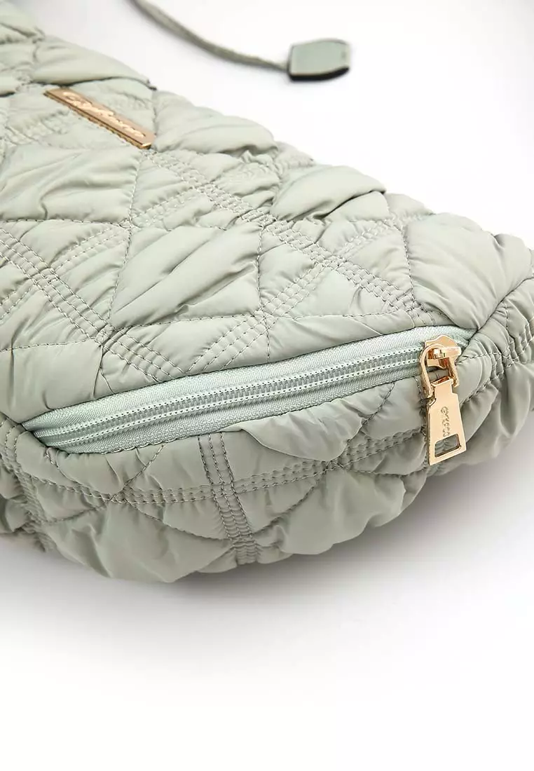 GYKACO KYUMI Sage Green - Tas Wanita Sling Bag - Fashion Top Handle Bag (Import)