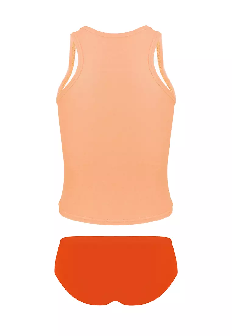 Ariel Tankini Top Bikini Bottom Set Girls Kid Swimwear