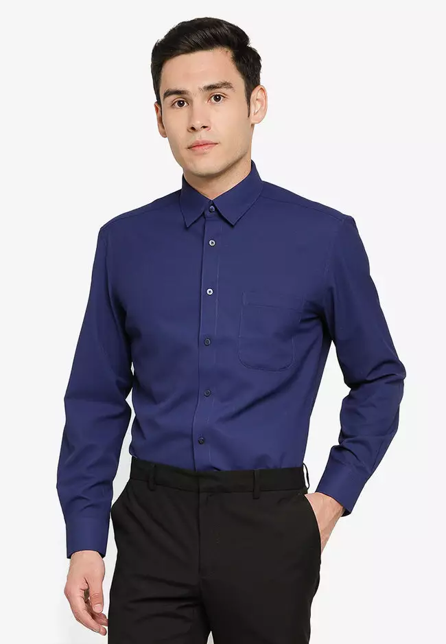 Buy G2000 Regular Fit Tech Dry Polyester Twill Shirt Online | ZALORA ...